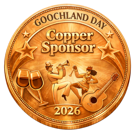 copper-colored medallion with goochland day copper sponsor 2026
