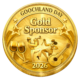 gold-colored medallion with goochland day gold sponsor 2026